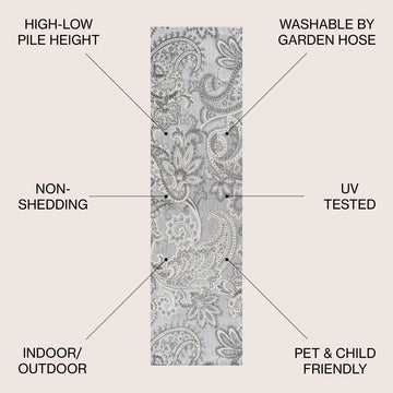 Gordes Paisley High-low Indoor/outdoor Area Rug
